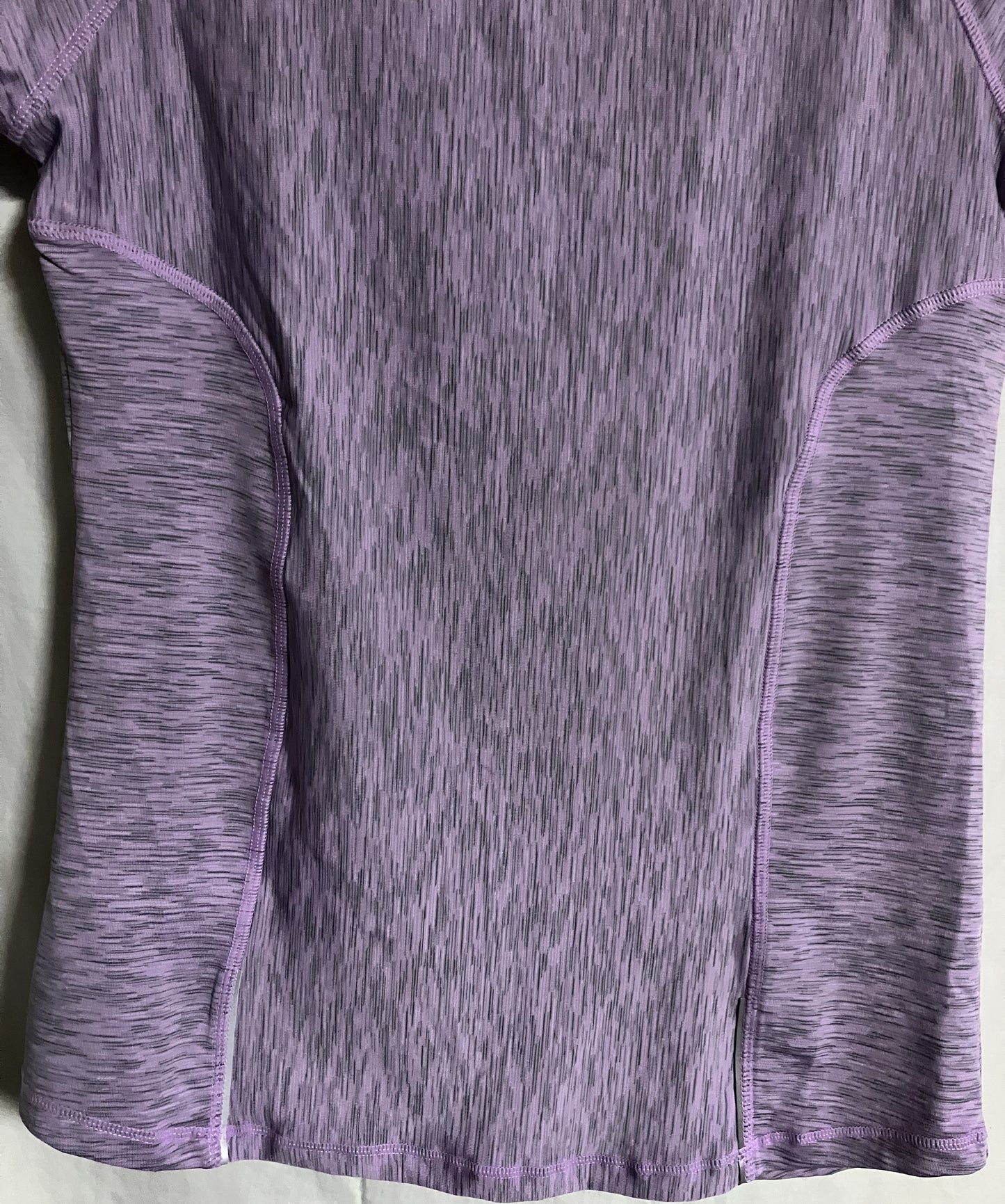 Women's Activewear Shirt, Velocity, Purple and Gray, Sz Medium