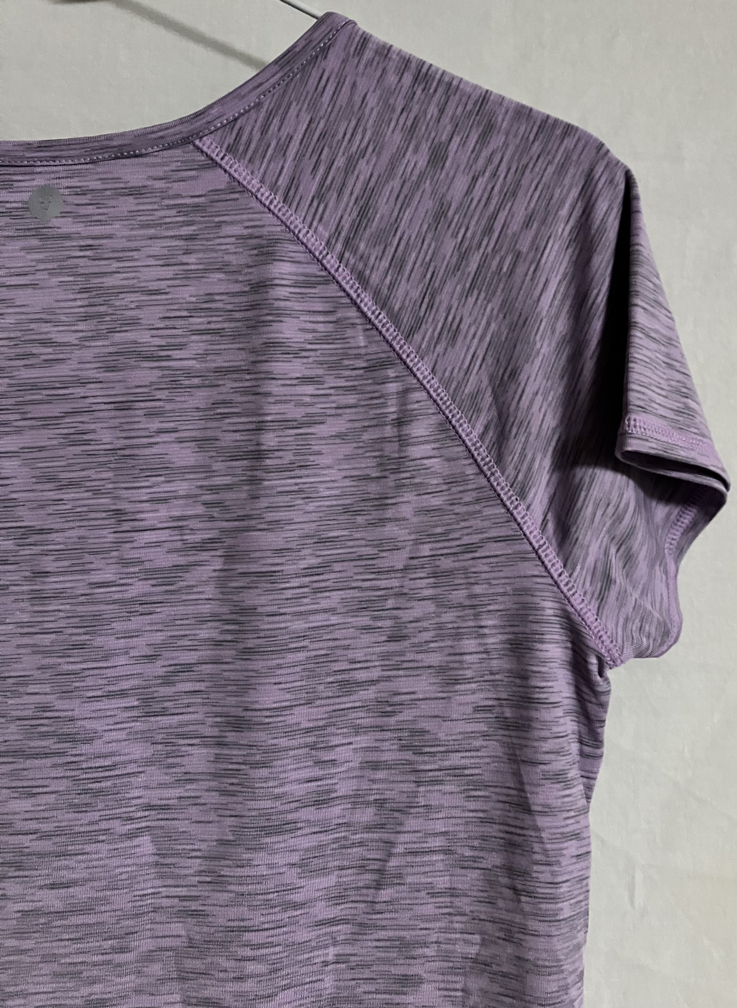 Women's Activewear Shirt, Velocity, Purple and Gray, Sz Medium