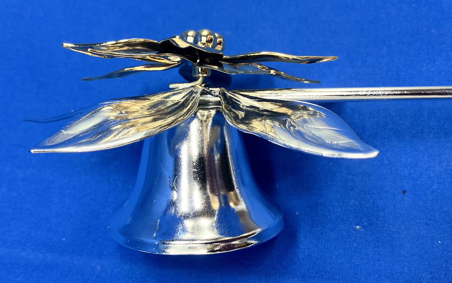 Poinsettia Candle Snuffer Vintage Dept 56 Gold & Silver