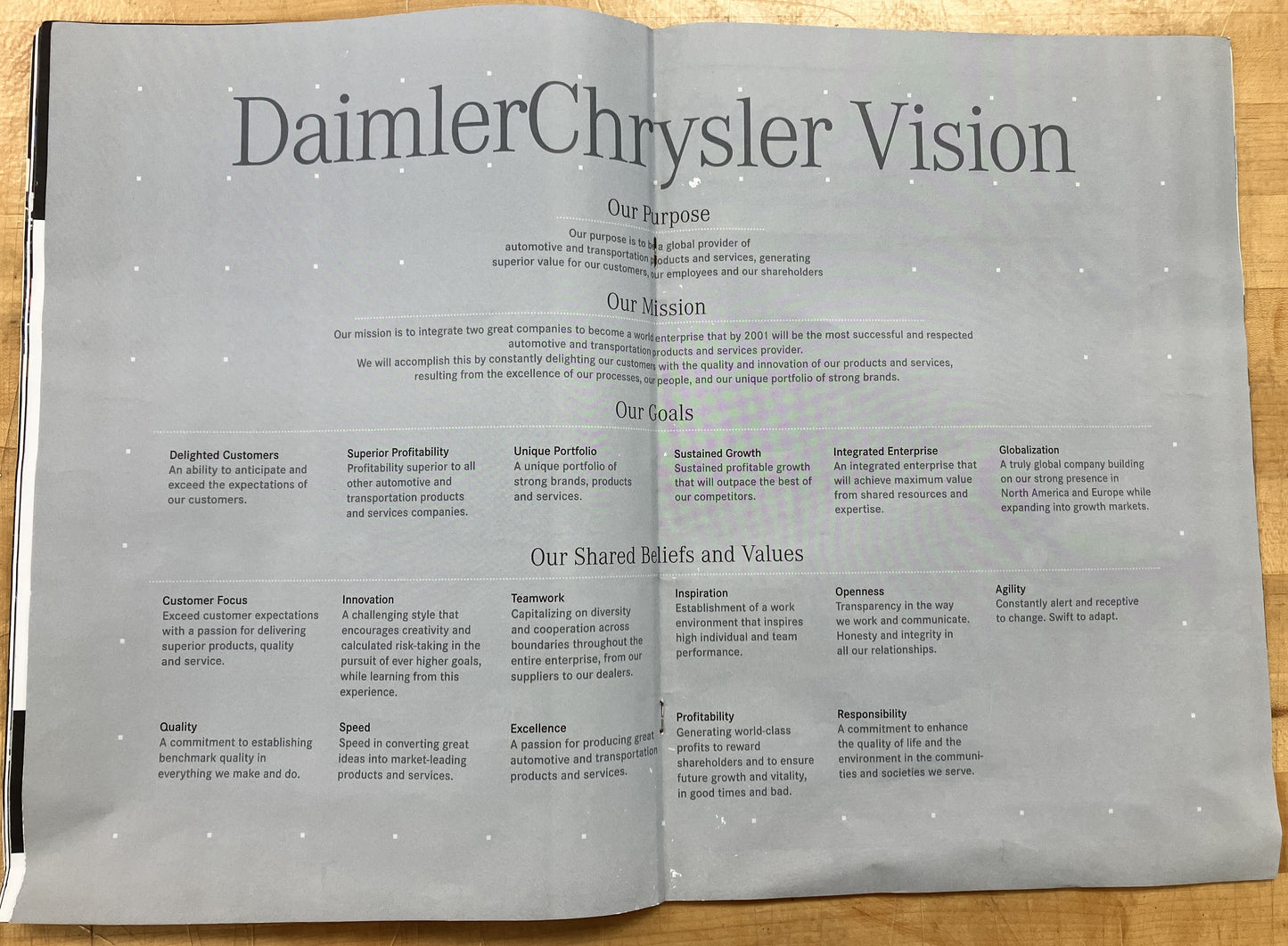 Daimler-Chrysler Employee Magazine Spring 1999 ISS