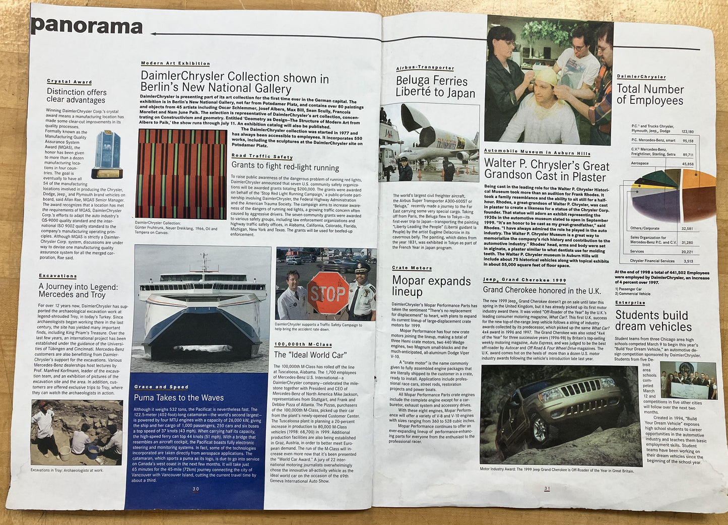 Daimler-Chrysler Employee Magazine Spring 1999 ISS