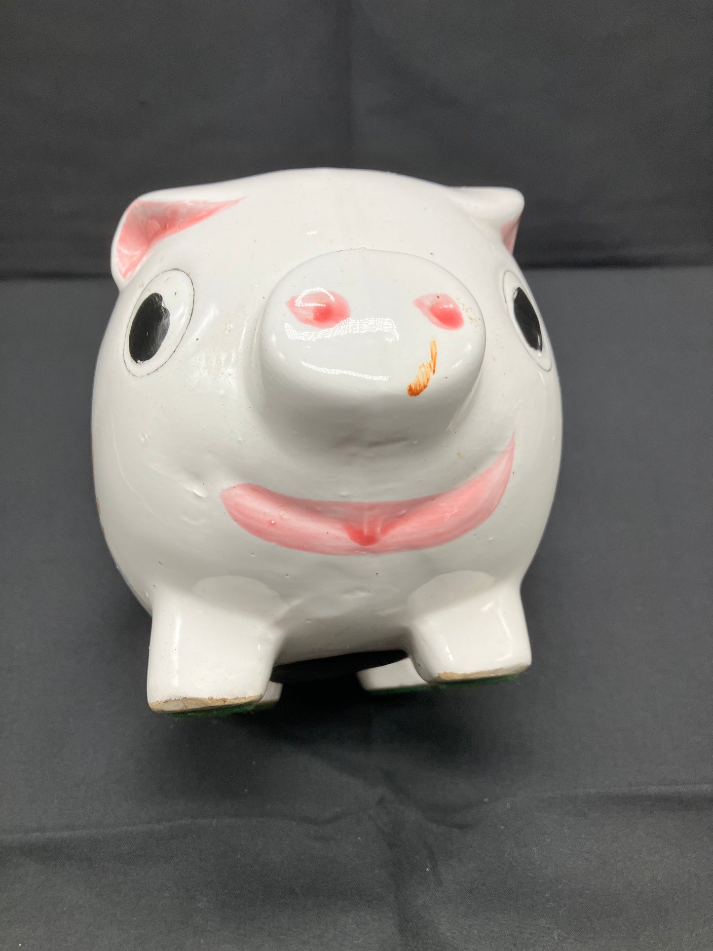 Vintage Floral Ceramic Piggy Bank