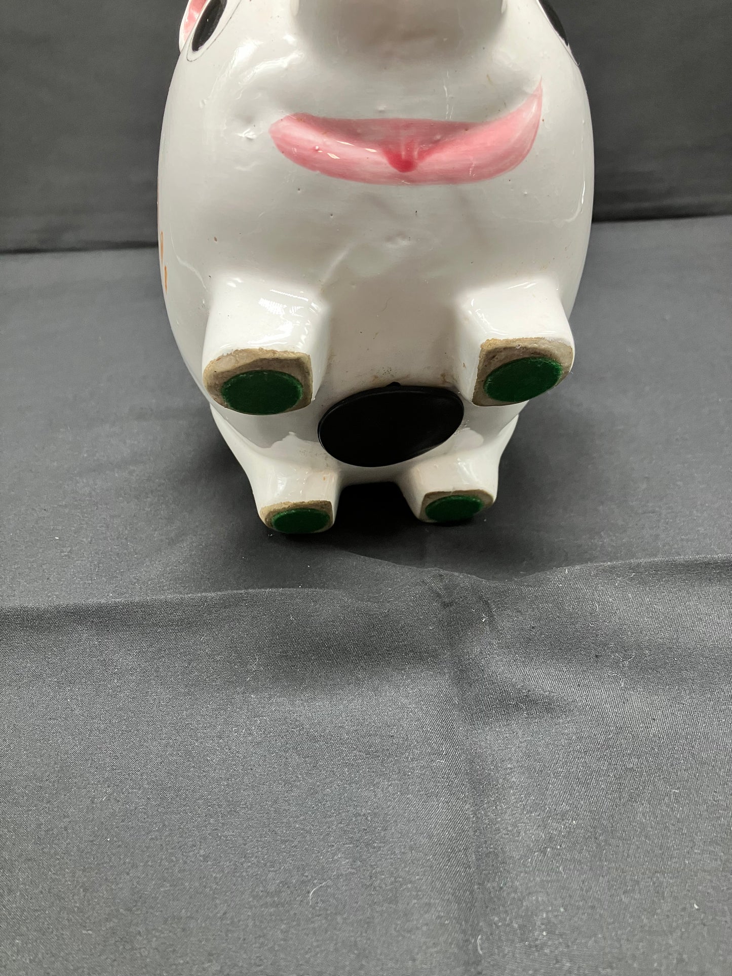 Vintage Floral Ceramic Piggy Bank