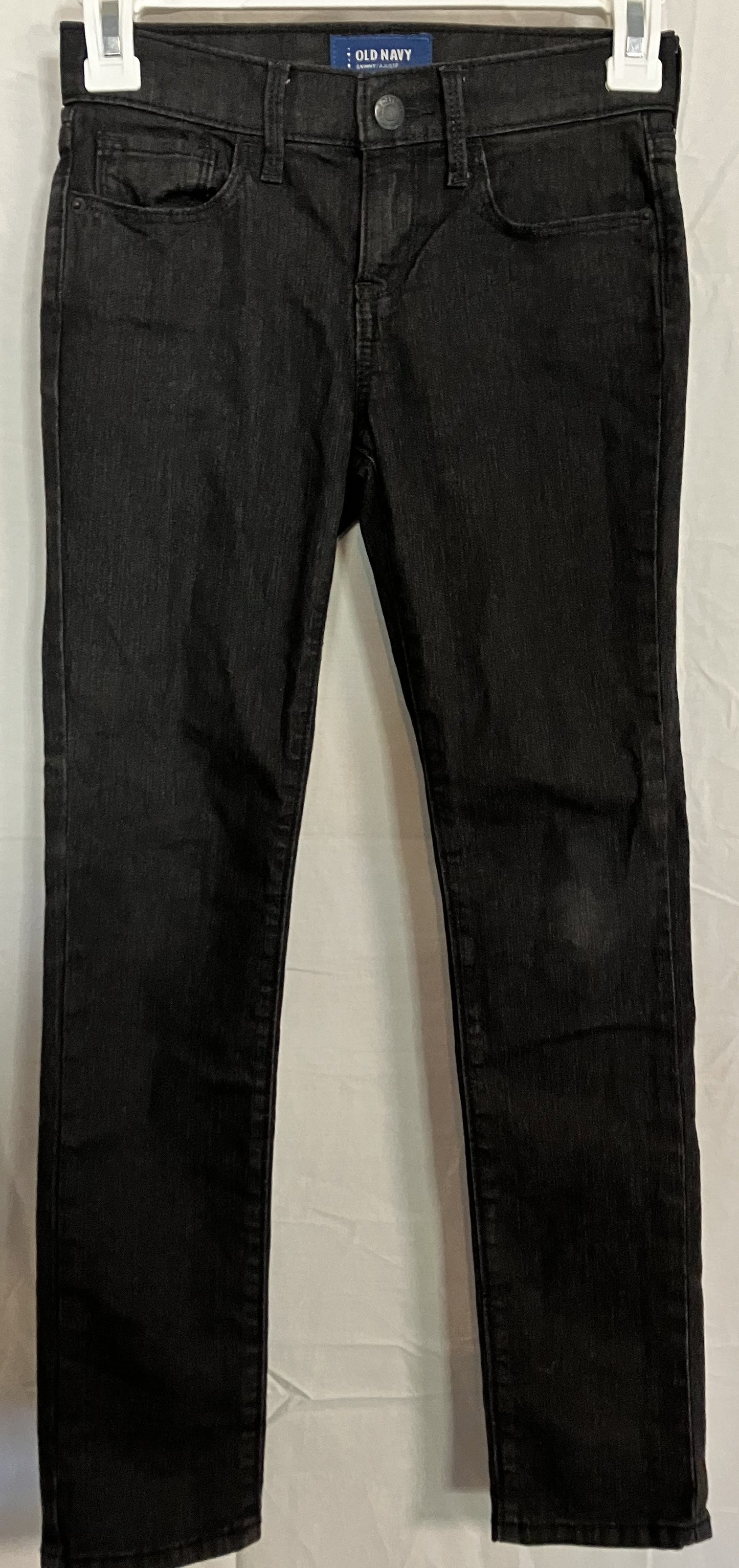 Old Navy Kids Black Denim Skinny Jeans, Size 8 Regular