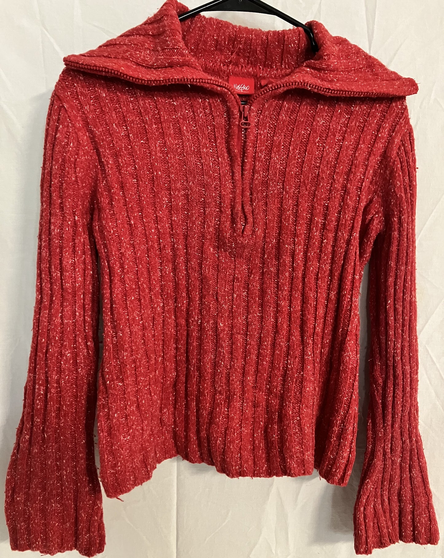 Mossimo Red Knit Turtleneck Sweater 40% Cotton, Small