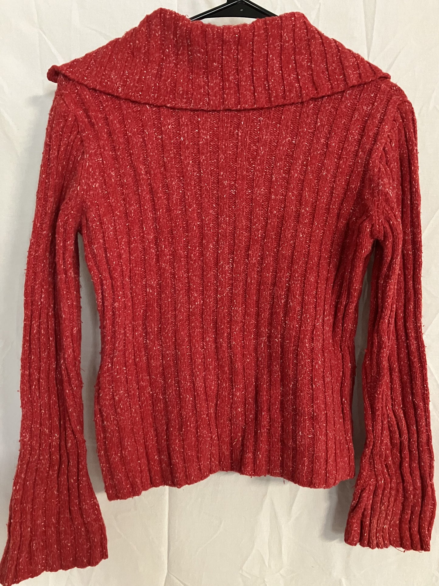 Mossimo Red Knit Turtleneck Sweater 40% Cotton, Small