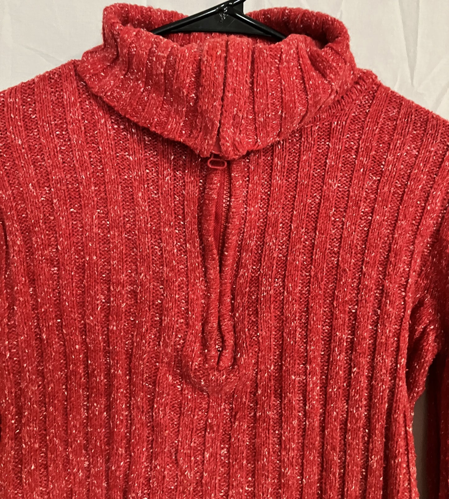 Mossimo Red Knit Turtleneck Sweater 40% Cotton, Small