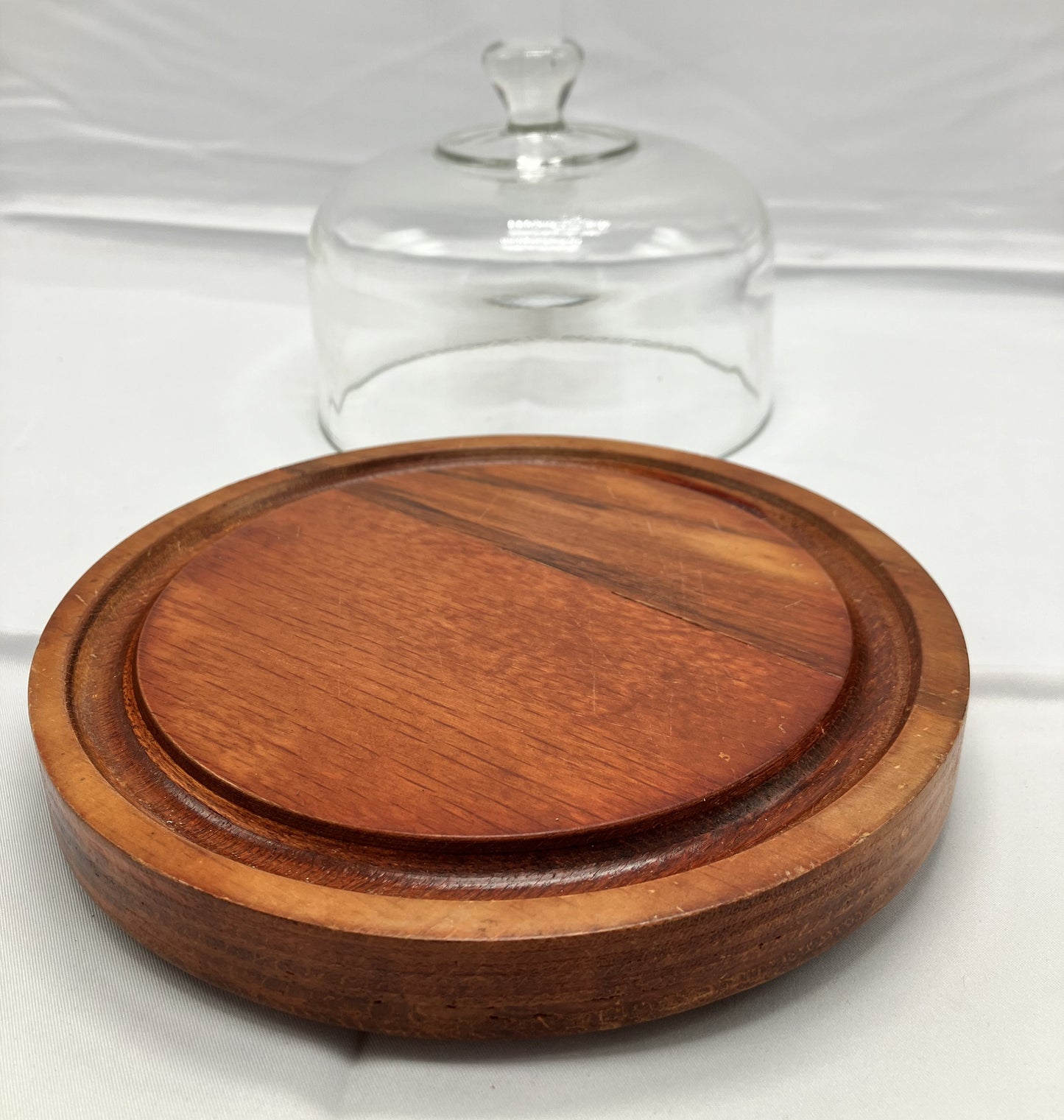 Vintage Cheese / Butter board, Circa 1960 Goodwood Board with Glass cover