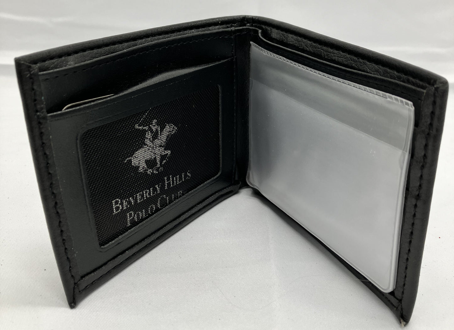 Beverly Hills Polo Club Black Leather Wallet Never Used