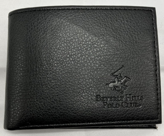 Beverly Hills Polo Club Black Leather Wallet Never Used