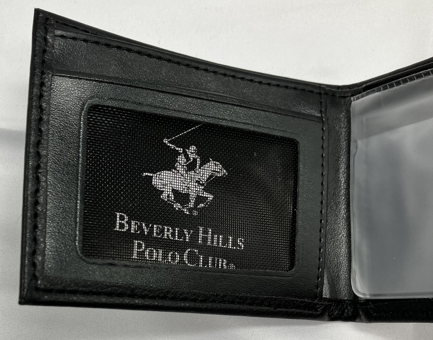 Beverly Hills Polo Club Black Leather Wallet Never Used