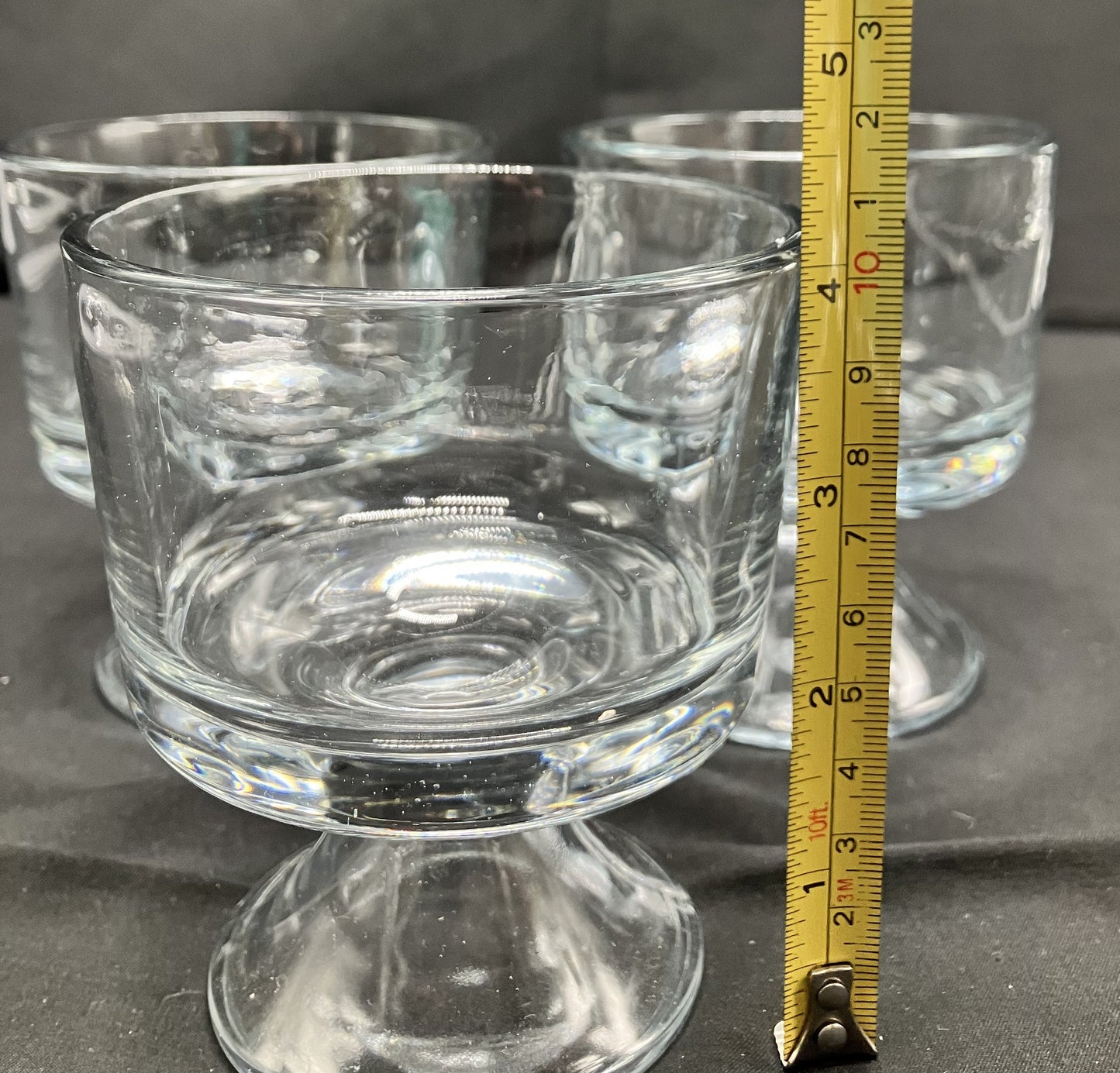 Individual Glass Trifle Bowls - Set of 3