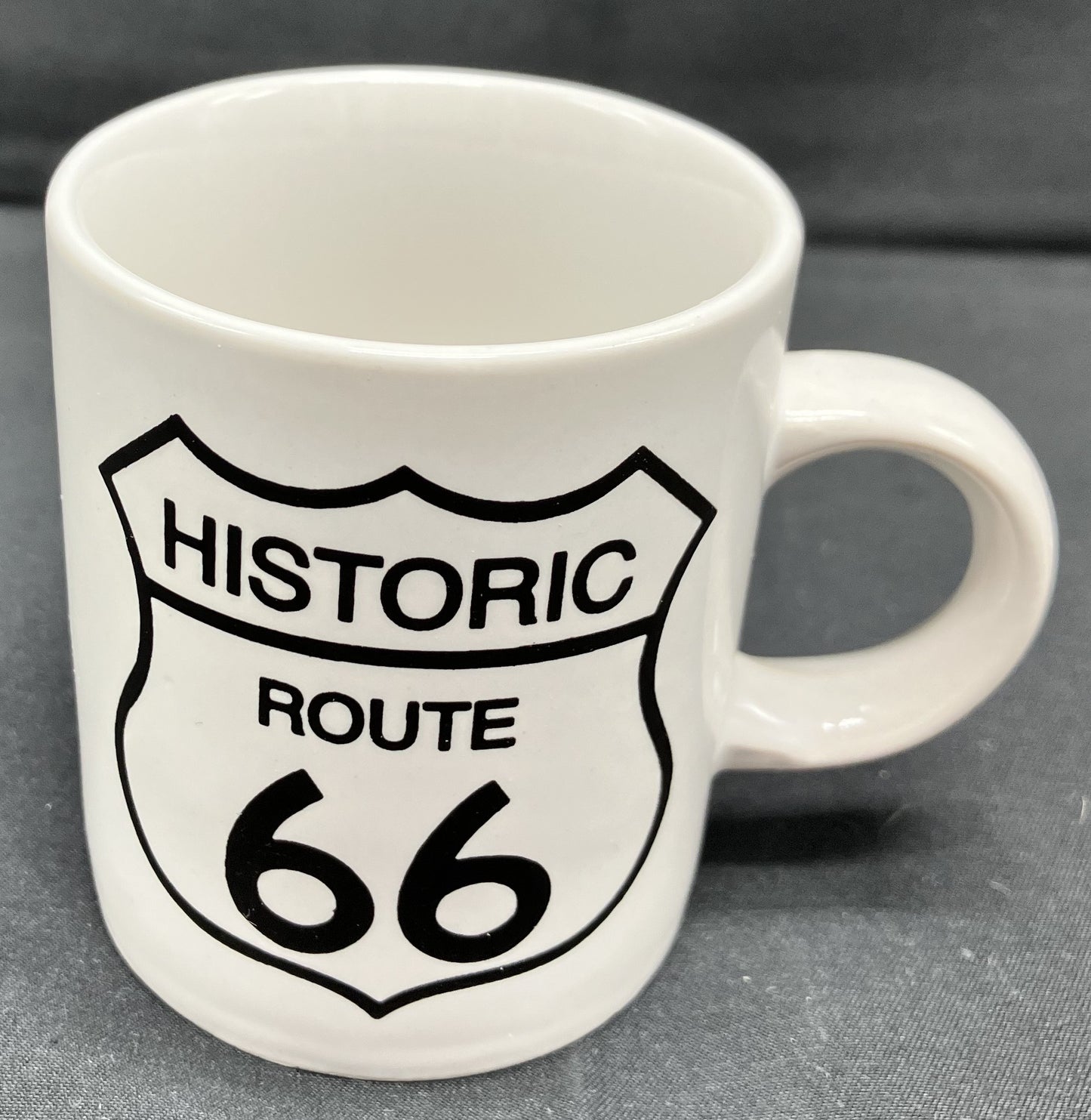 "Historic Route 66" Espresso Mug, Vintage, preowned