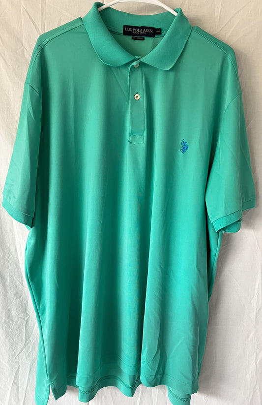 Men's 3XL Polo Shirt, U.S. Polo Assn., Green