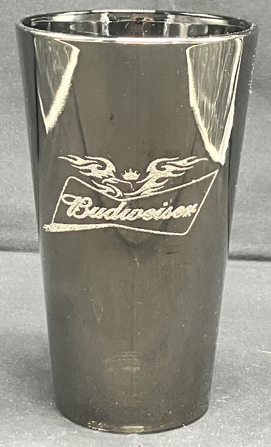 Budweiser Beer Glass-Polished Silver Glass