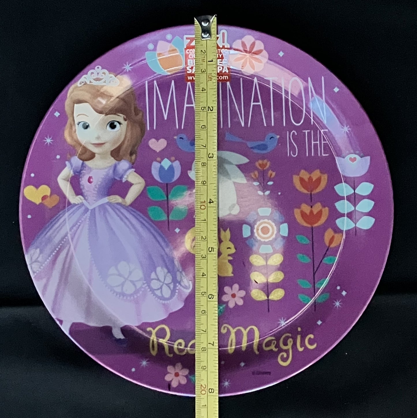 Disney / Zak Designs 8" Melamine Plate, Disney Jr., Sophia the First