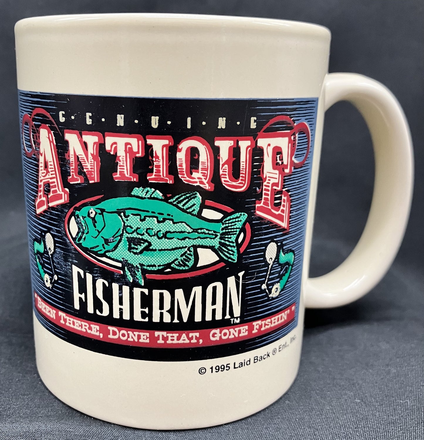 Novelty Mug "Genuine Antique Fisherman Been There, Done That, Gone Fishin' "