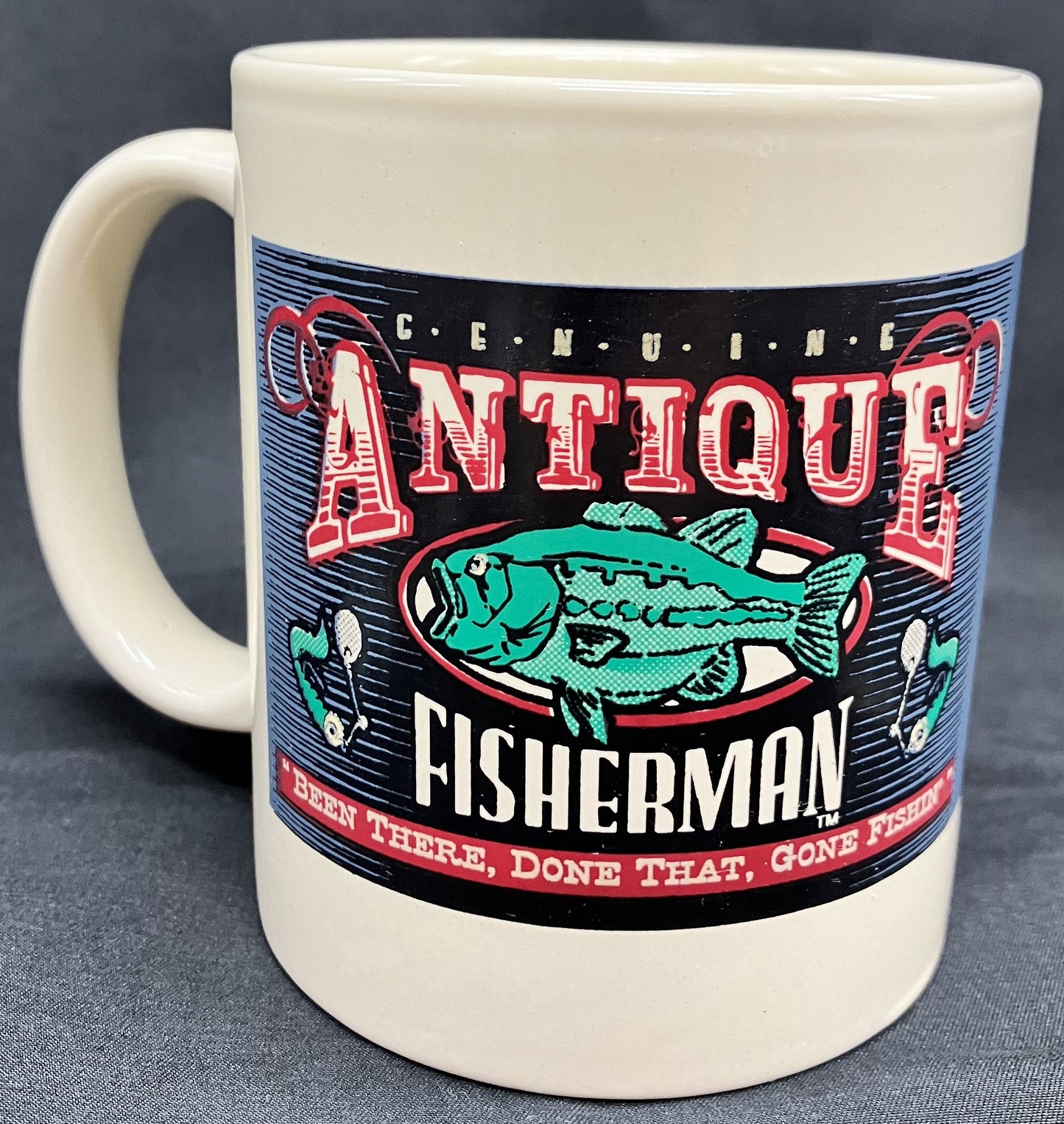 Novelty Mug "Genuine Antique Fisherman Been There, Done That, Gone Fishin' "