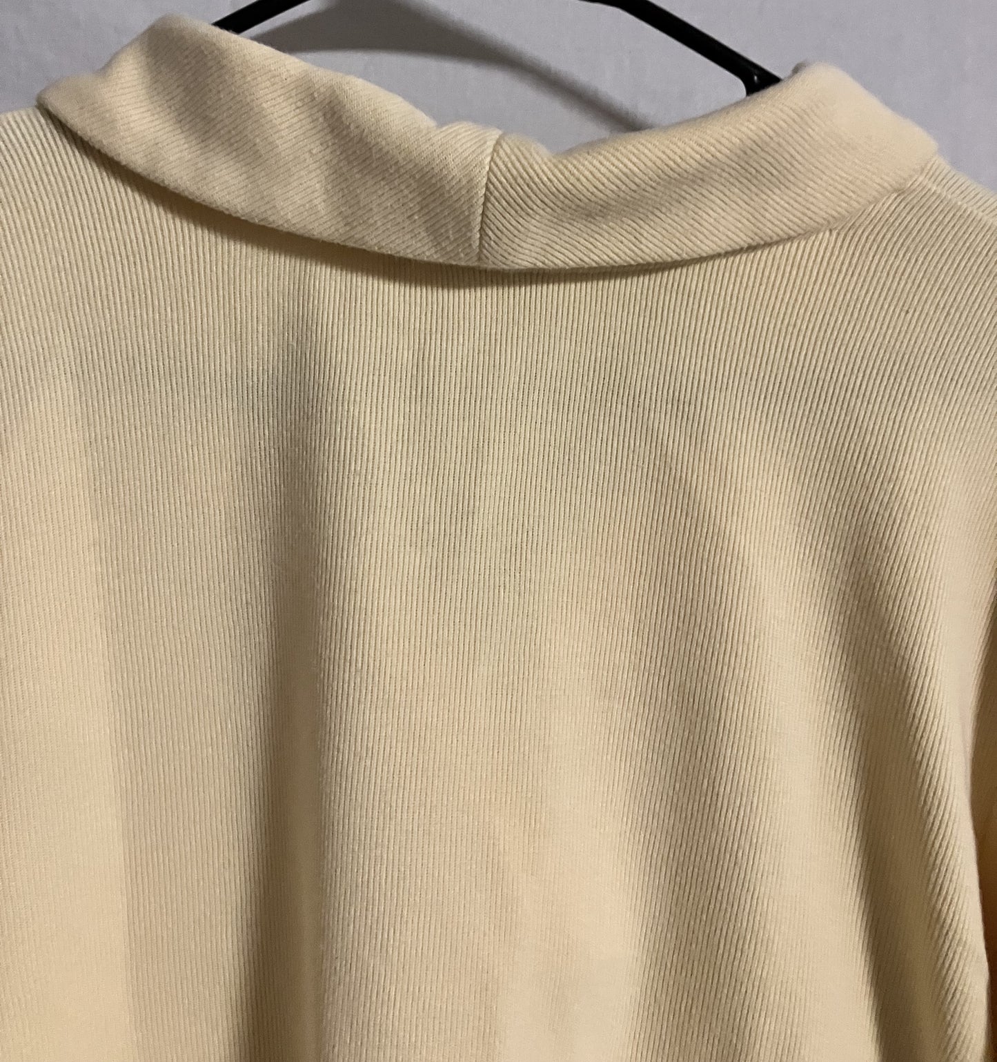 Croft & Barrow Knit Sweater / Blouse, Pale Yellow, XL