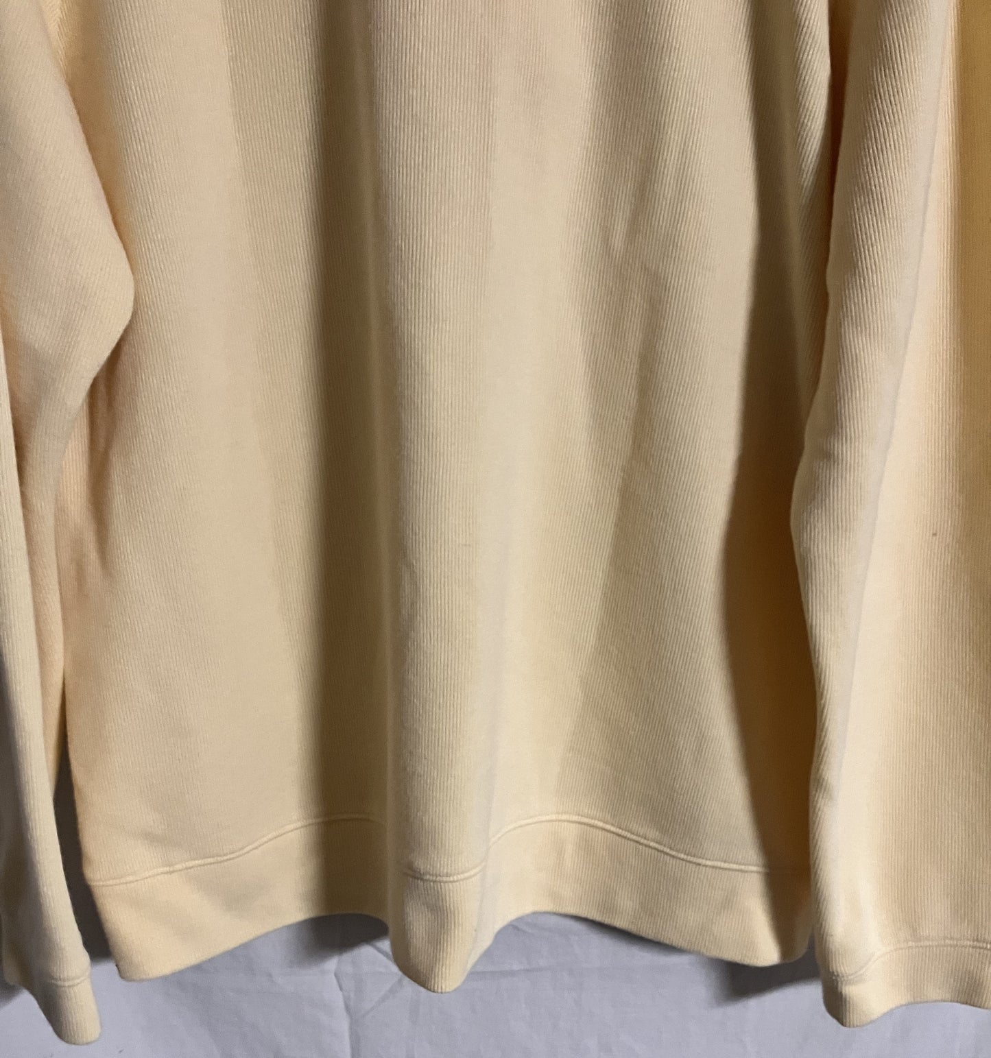 Croft & Barrow Knit Sweater / Blouse, Pale Yellow, XL