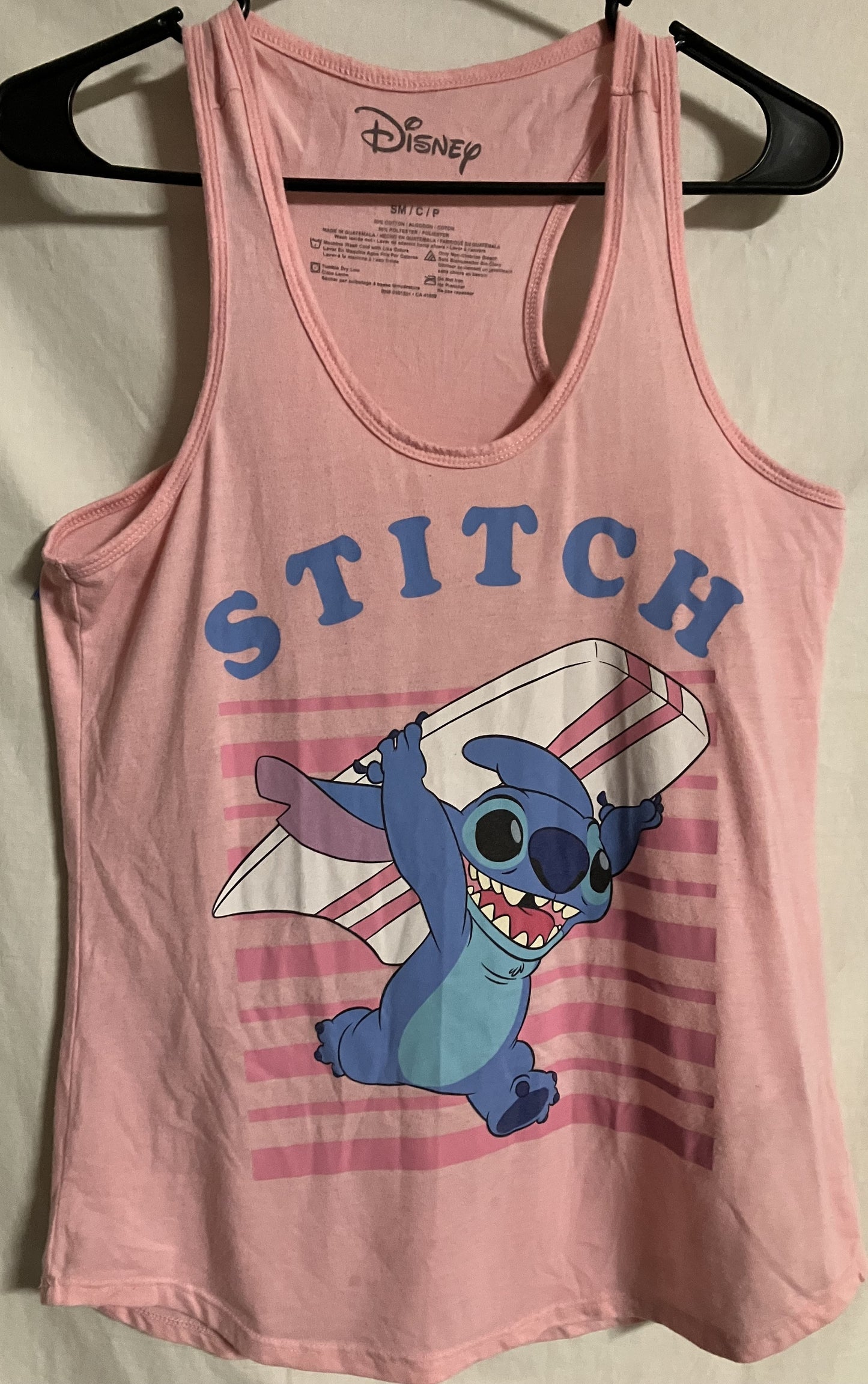 Disney "Stitch" Pink Tank Top - Small