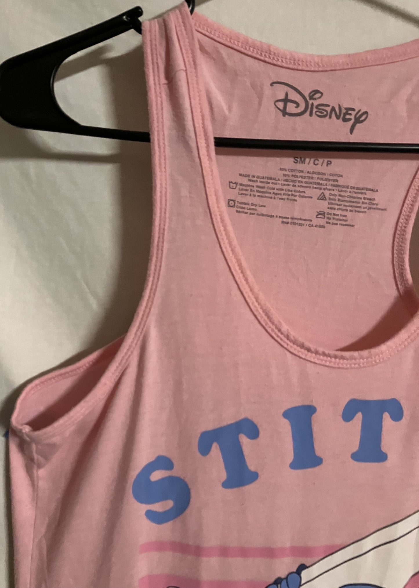 Disney "Stitch" Pink Tank Top - Small