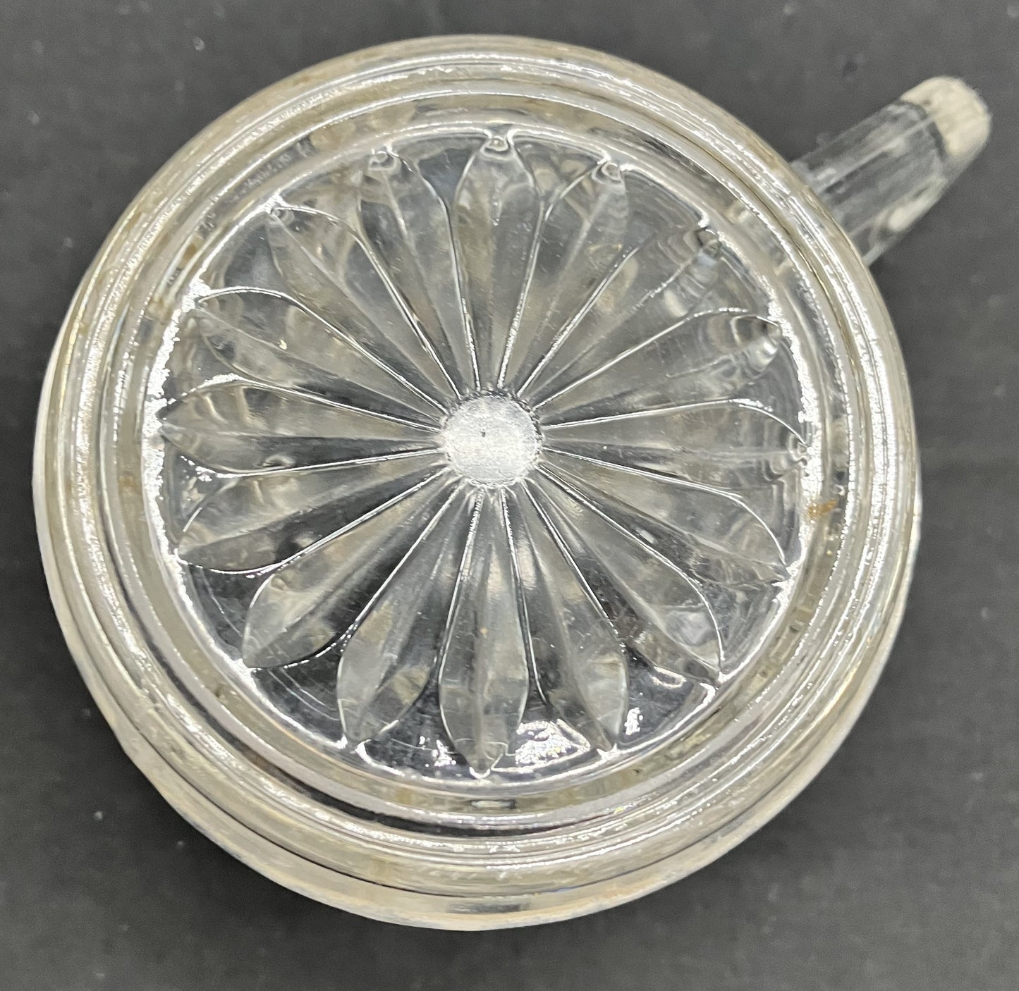 Windsor Cane and Button Pattern Federal Glass Punch Cup