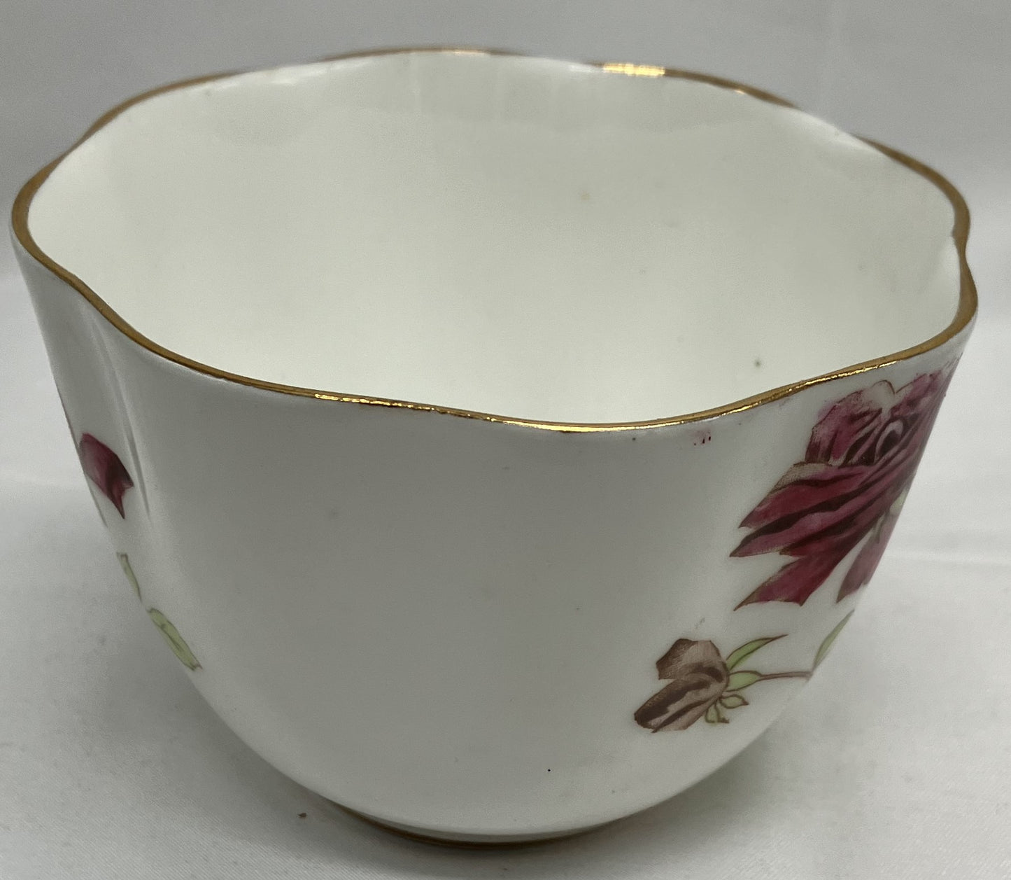 Antique "English Rose" Teacup and Saucer, Bone China.