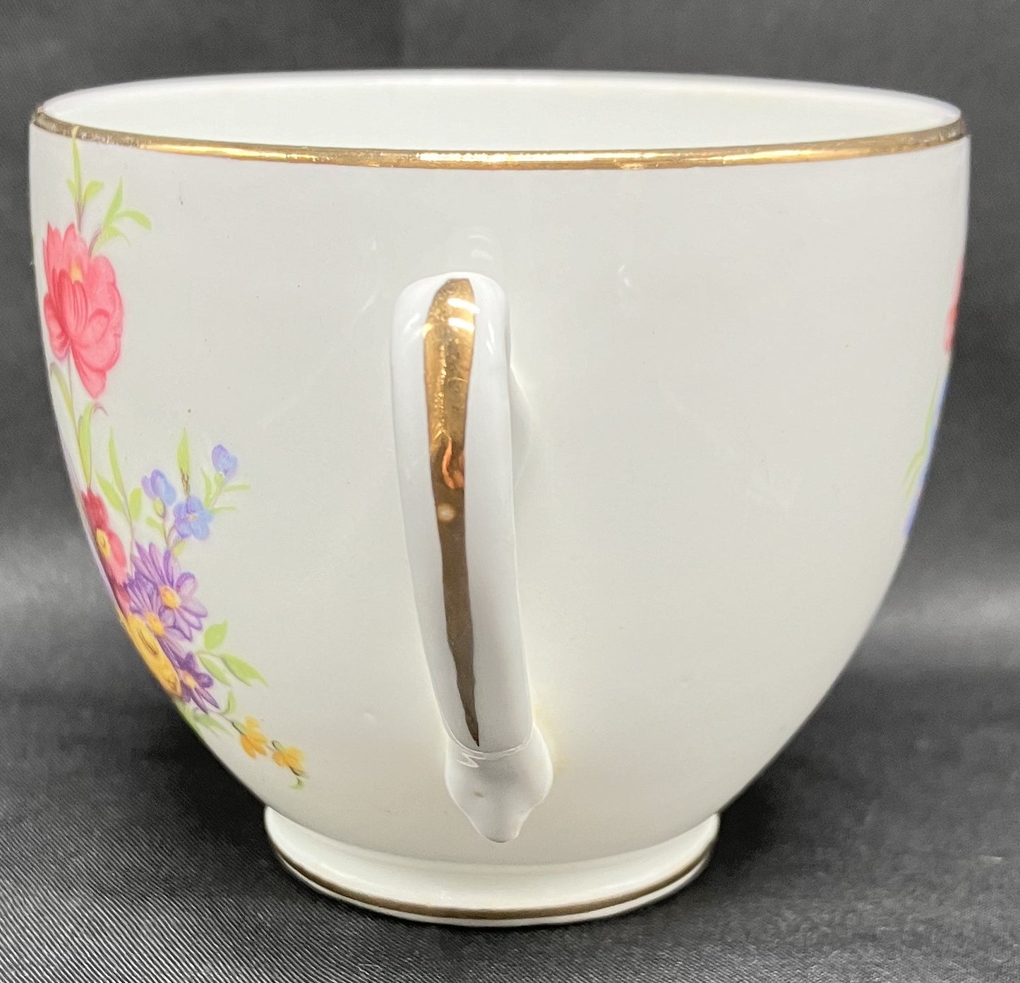 Duchess Bone China Teacup, Lilac Floral Design