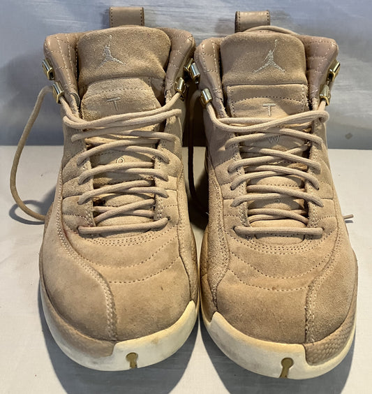 Air Jordan 12 Retro Womens size 9.5 Vachetta Tan/Metallic Gold