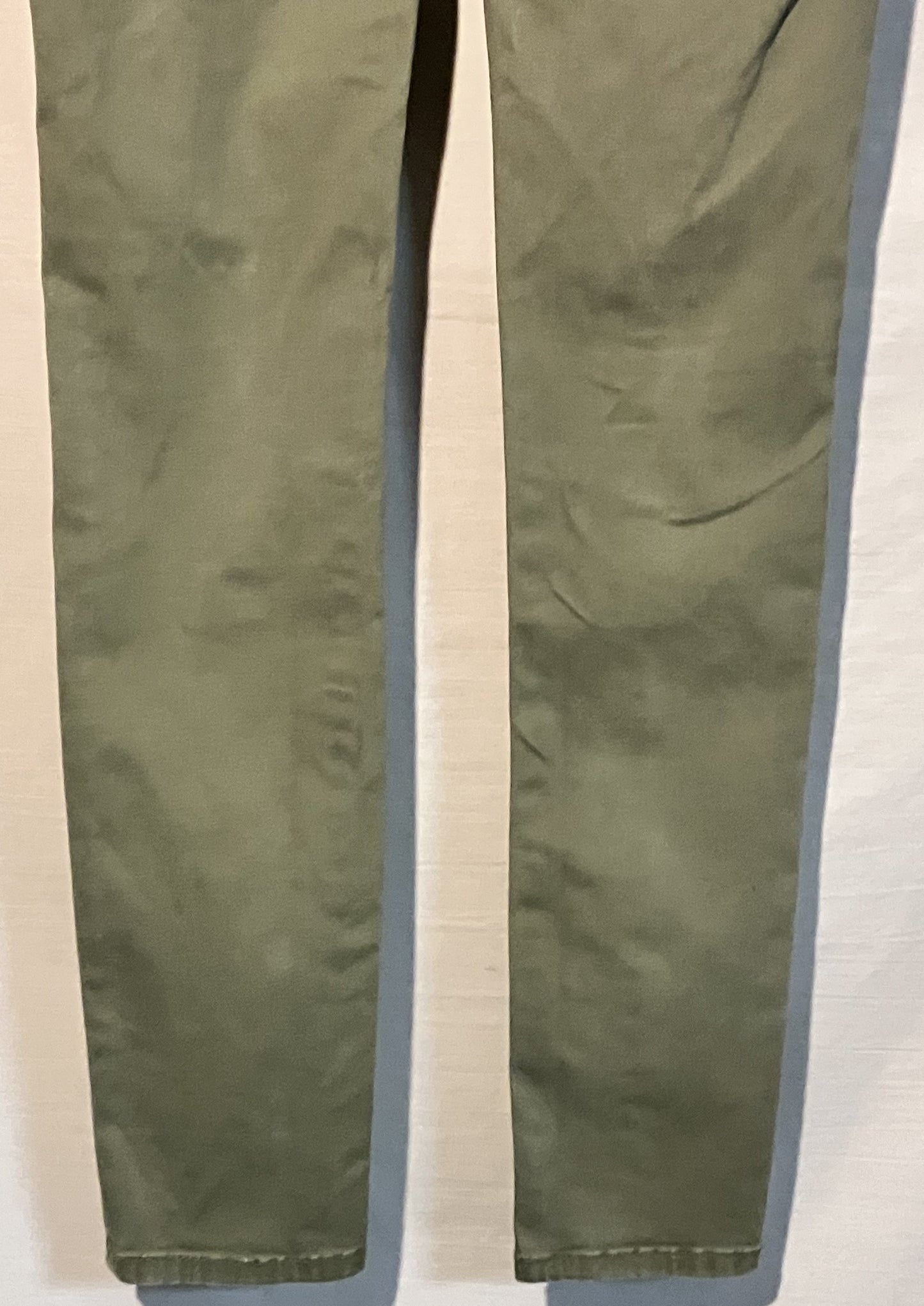 Refuge Olive Green Double Button Jeans, Sz 2