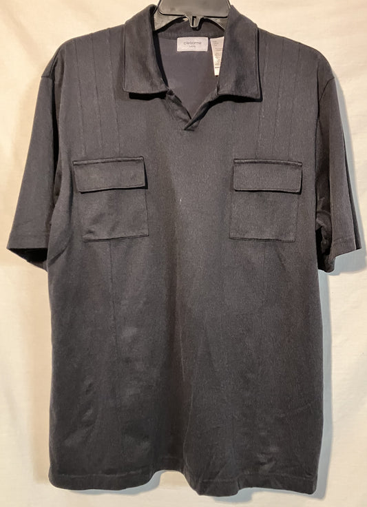 Claiborne Black Polo for Men, Lg