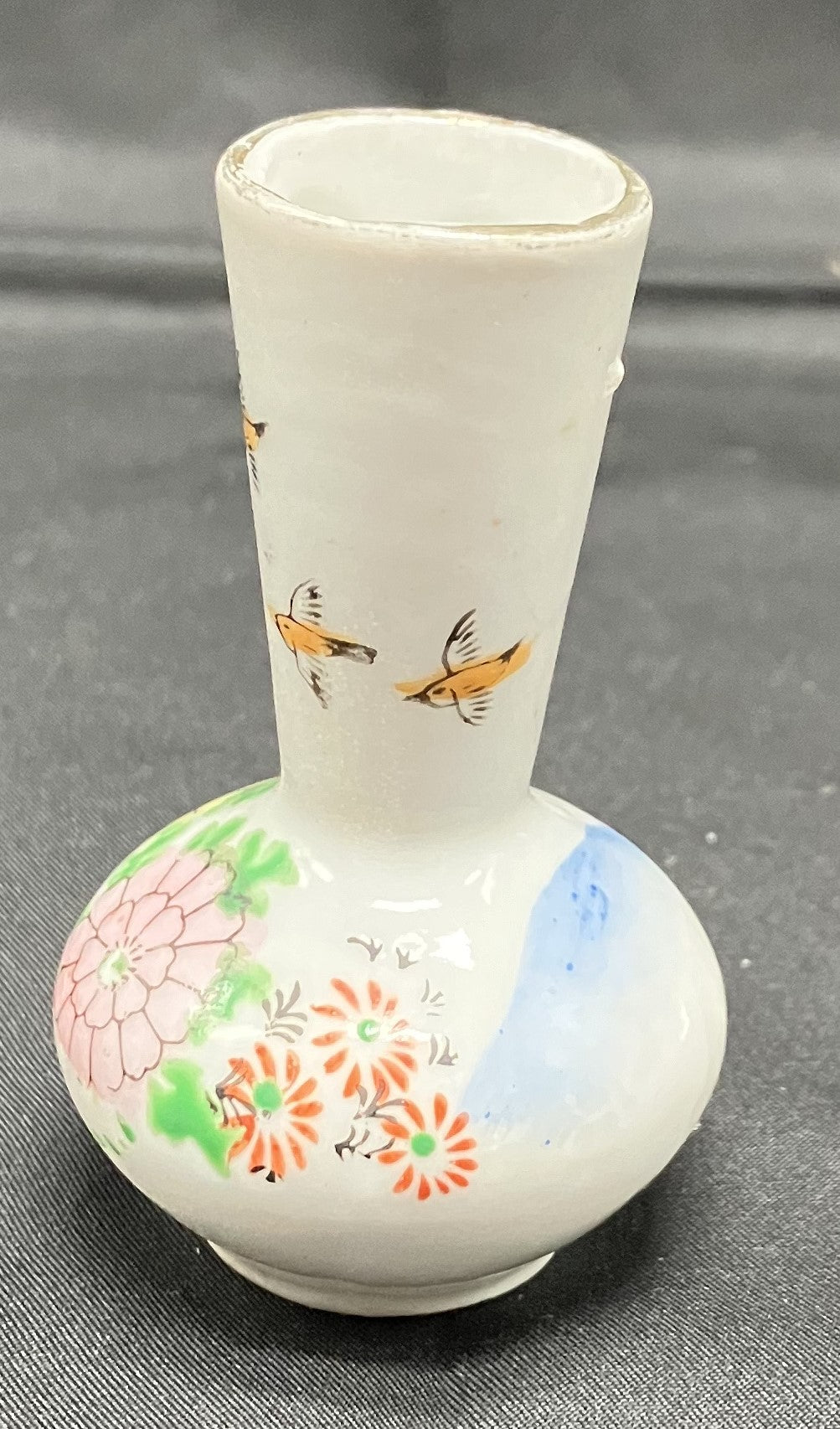 Vintage Mini Floral Bud Vase, Made in Japan