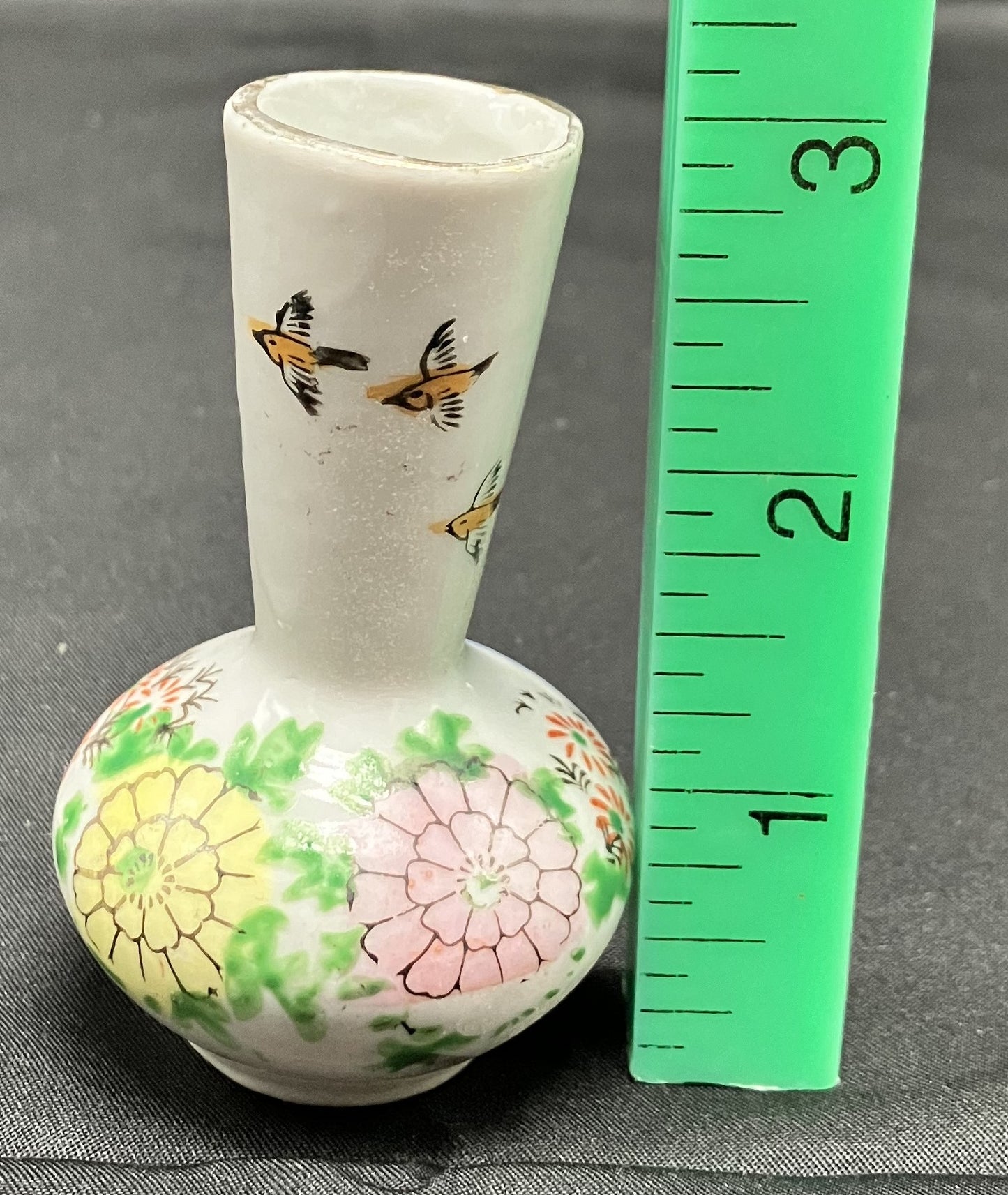 Vintage Mini Floral Bud Vase, Made in Japan