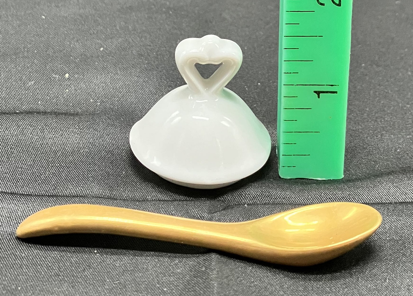 Porcelain Salt/Sugar dish with spoon