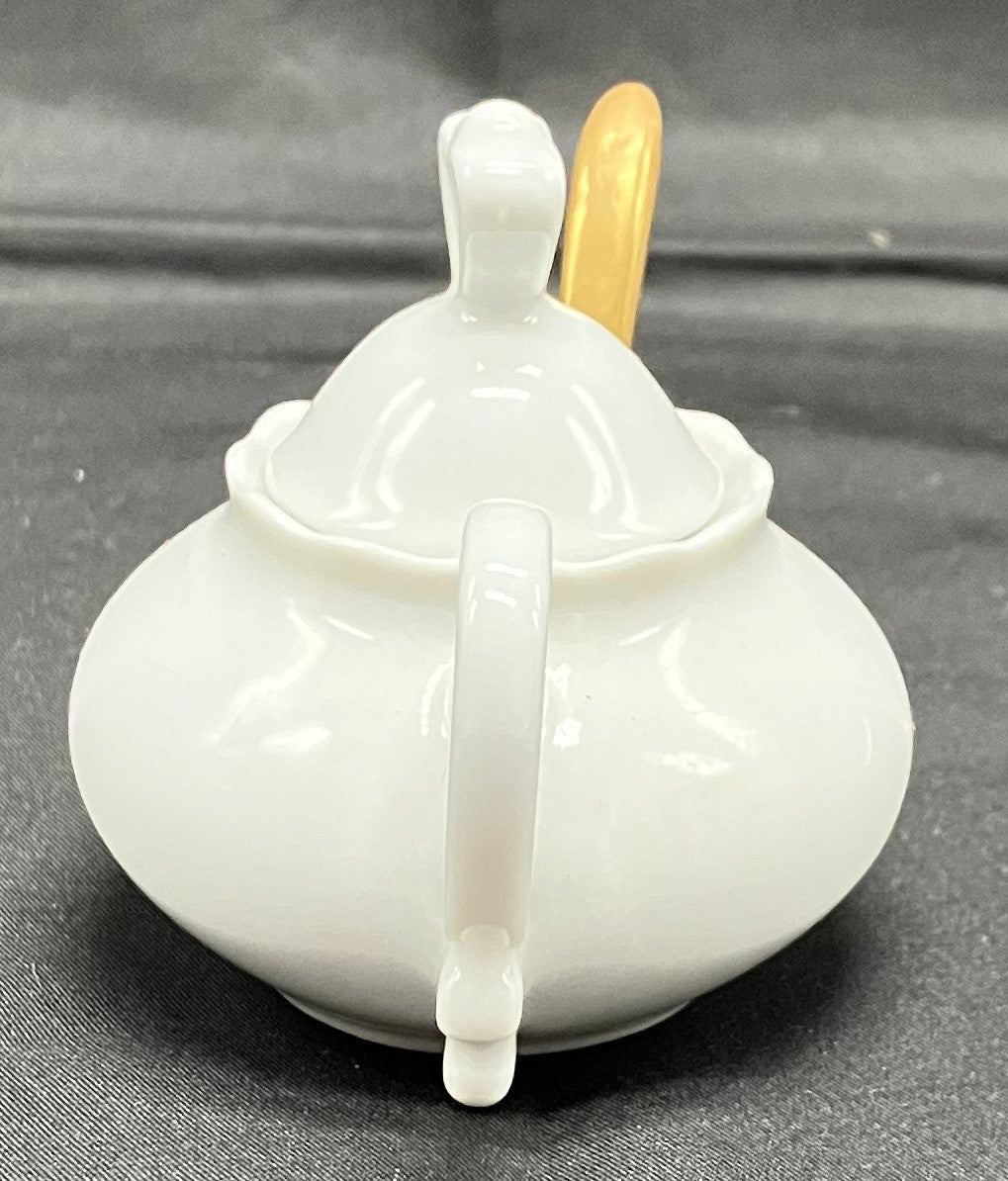 Porcelain Salt/Sugar dish with spoon