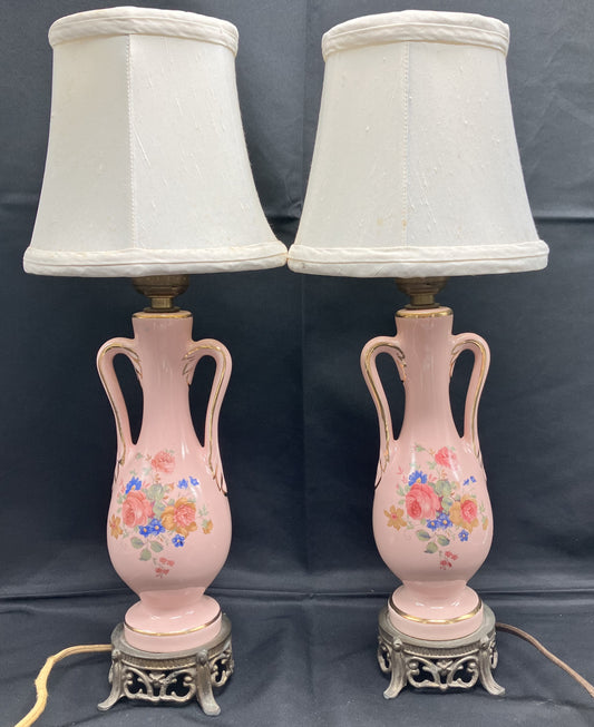 Antique Ceramic Lamps with Shades