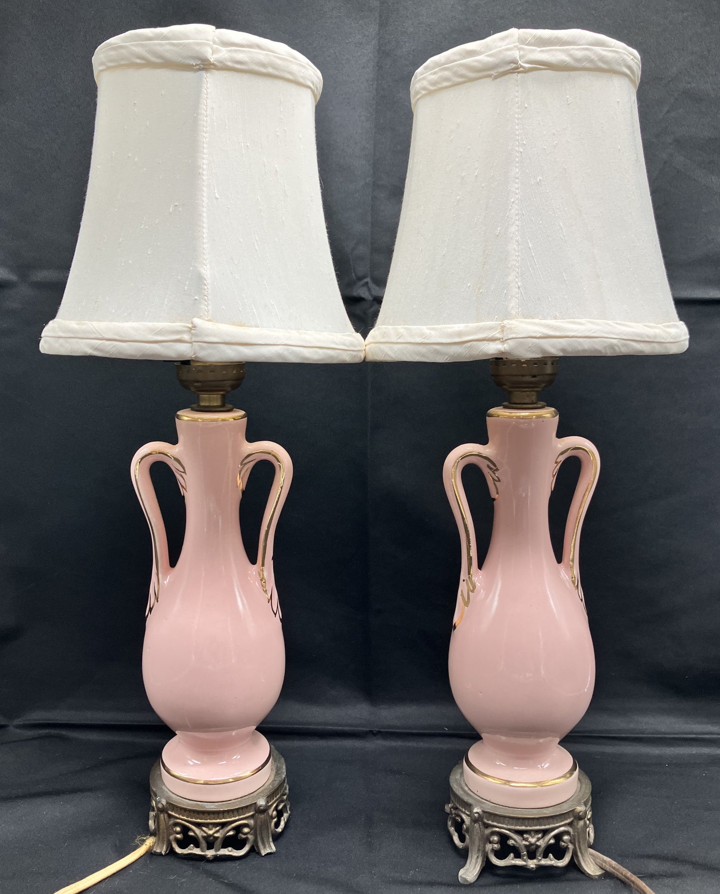 Antique Ceramic Lamps with Shades