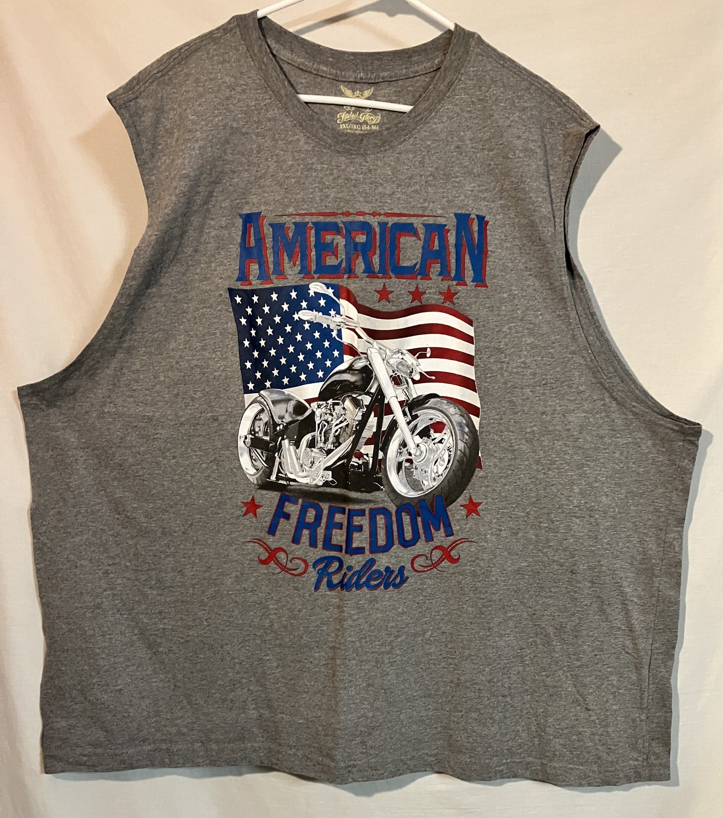 "American Freedom Riders" Sleeveless T, 3XL