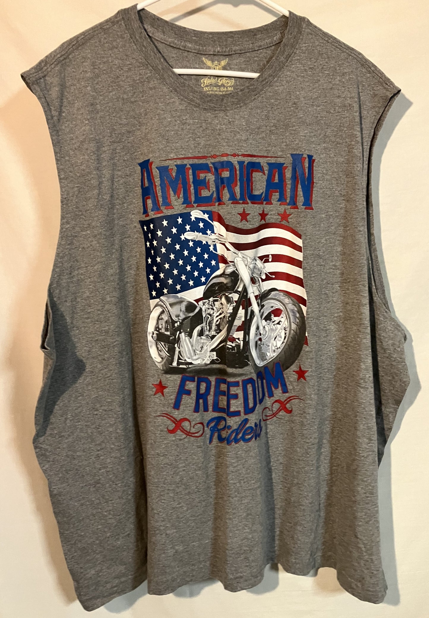 "American Freedom Riders" Sleeveless T, 3XL