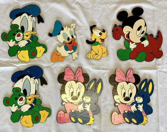 Vintage Disney Babies Nursery Wall Hangings 7 pieces