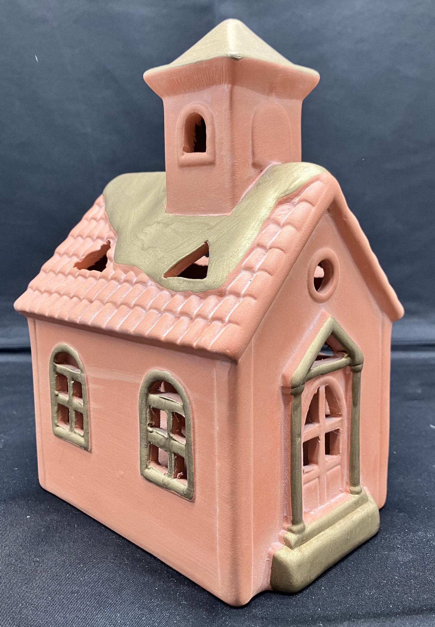 Studio Nova Terra Cotta Chapel Votive Candle Holder