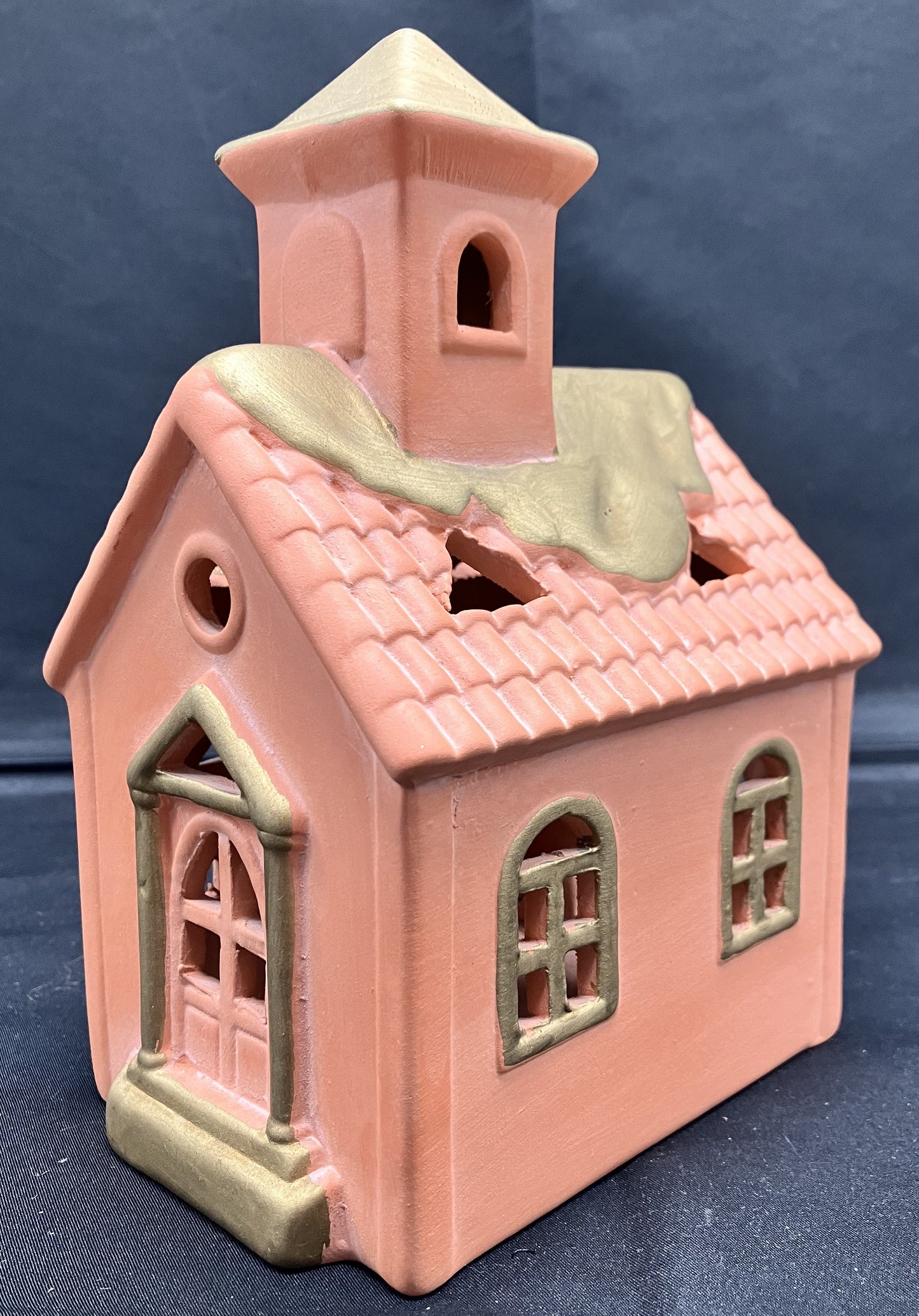 Studio Nova Terra Cotta Chapel Votive Candle Holder