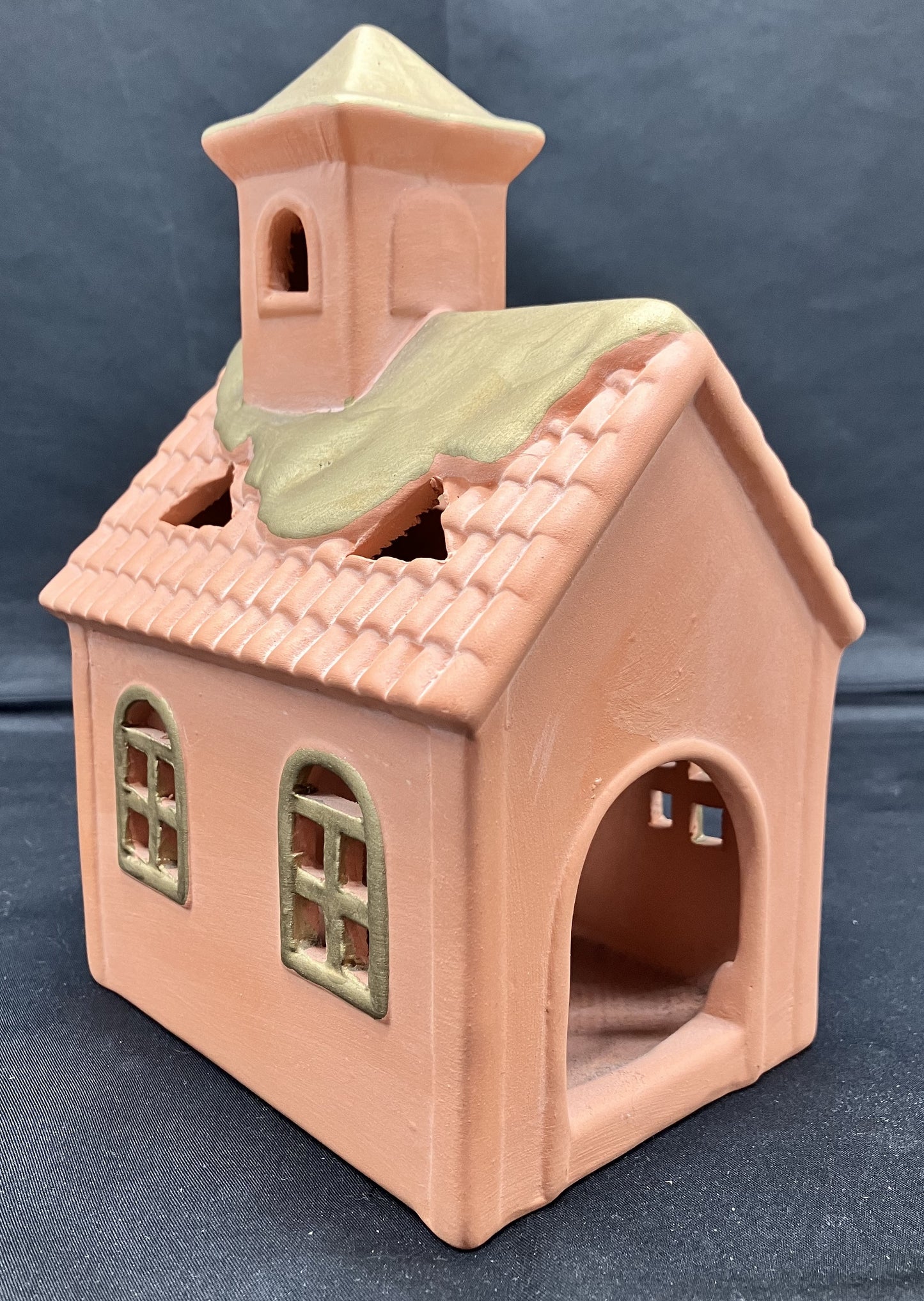 Studio Nova Terra Cotta Chapel Votive Candle Holder