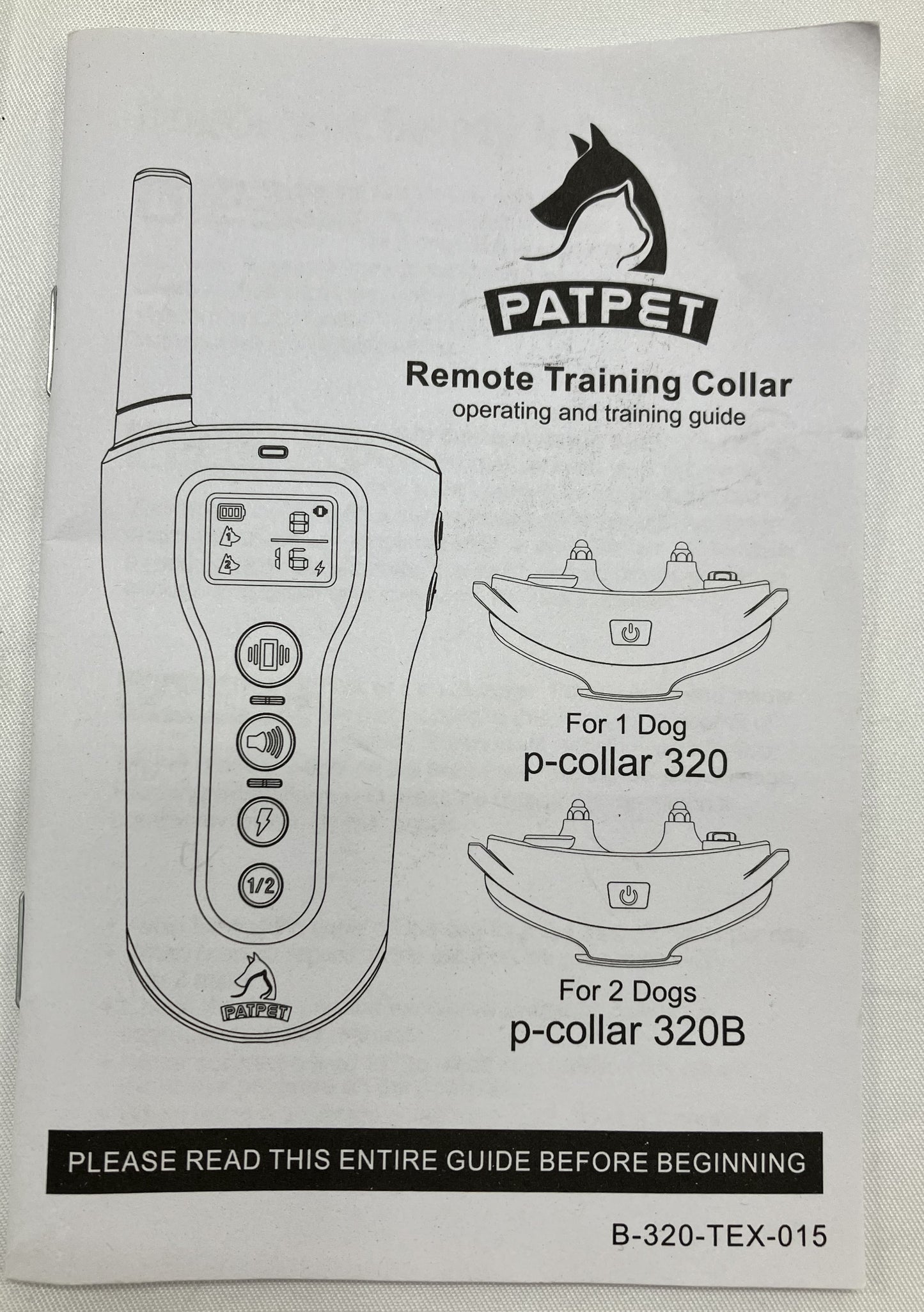 PATPET Dog Training Collar with Remote Medium to Large Dogs