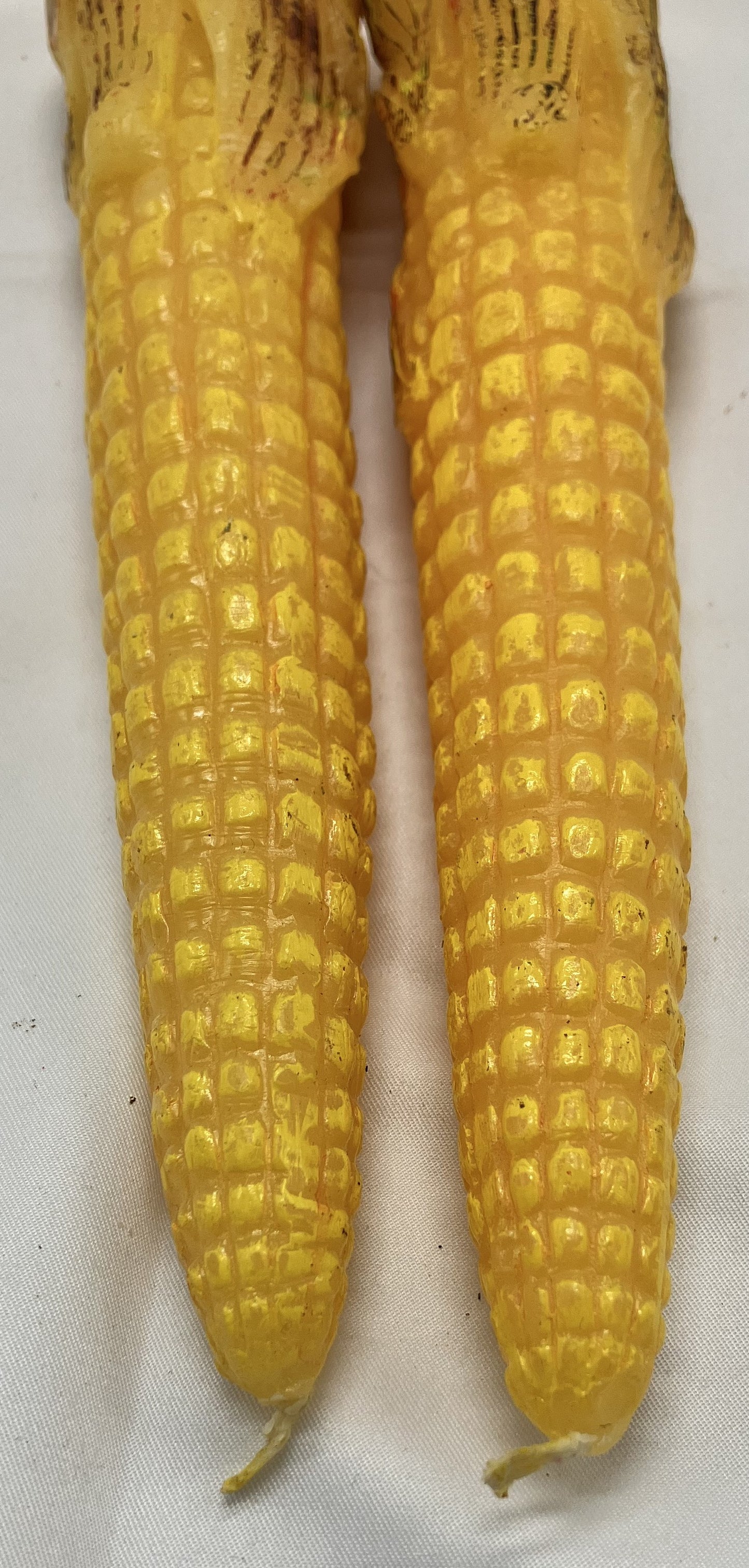 Pair of unique Ear of Corn Candles, Preowned