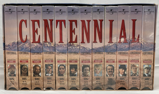 Centennial Mini Series on VHS Tapes, Complete Box Set