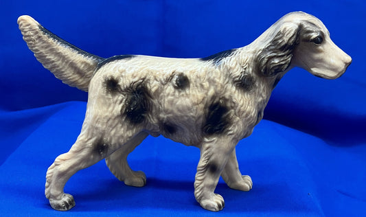 Vintage Dog Figurine Hard Plastic, English Setter