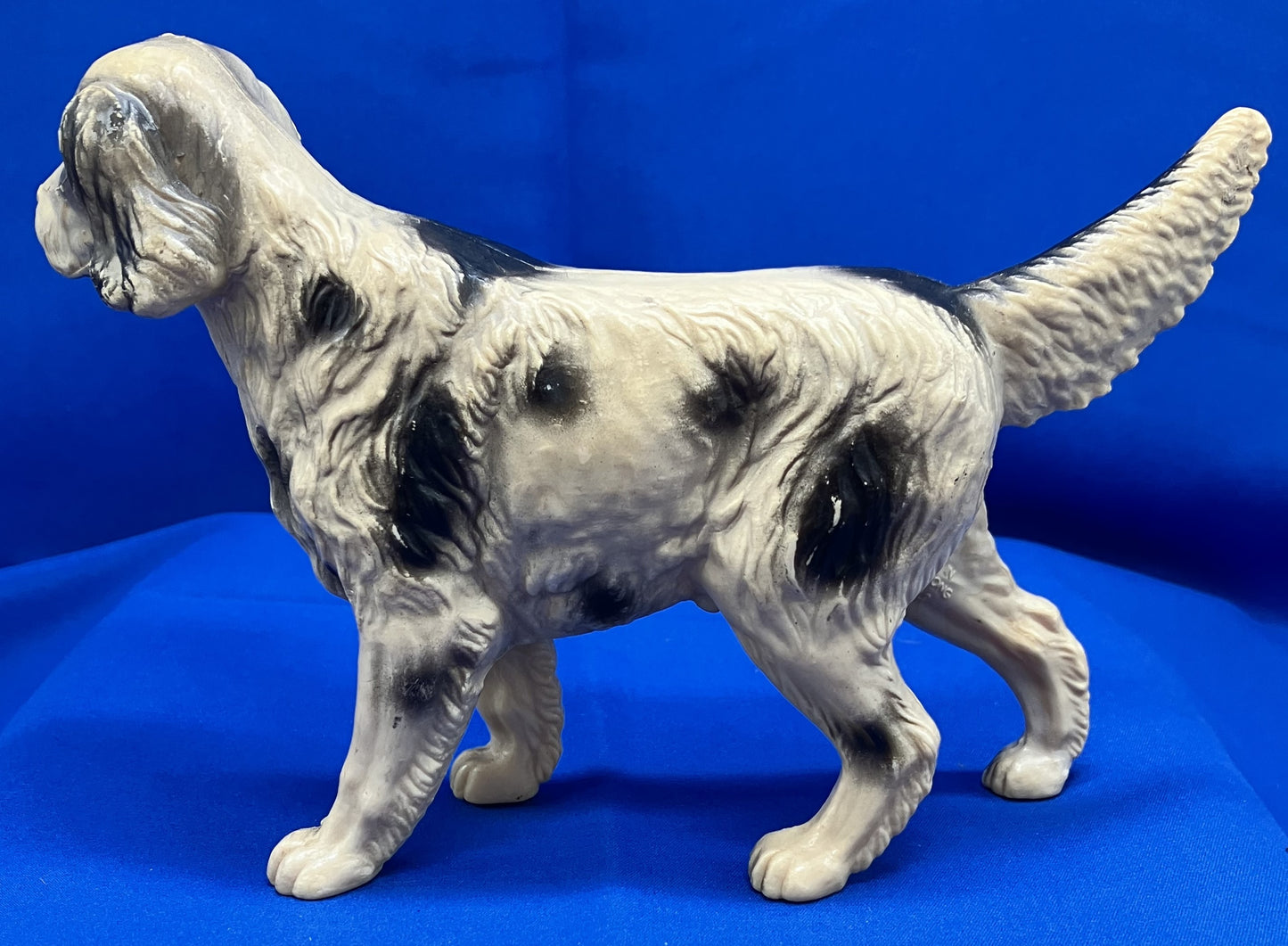 Vintage Dog Figurine Hard Plastic, English Setter