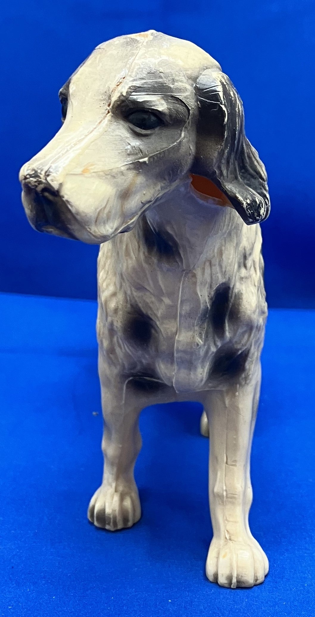 Vintage Dog Figurine Hard Plastic, English Setter